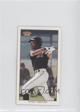 2002 Topps 206 - [Base] - Mini Black Polar Bear Back #430.2 - B.J. Upton (Dugout Background)