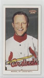 2002 Topps 206 - [Base] - Mini Black Polar Bear Back #445 - Stan Musial