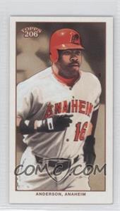 2002 Topps 206 - [Base] - Mini Black Sweet Caporal Back #324 - Garret Anderson