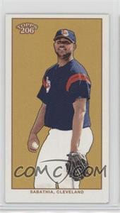 2002 Topps 206 - [Base] - Mini Black Tolstoi Back #48 - CC Sabathia