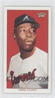 Hank Aaron (White Jersey, Red Background)