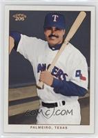 Rafael Palmeiro (Holding Bat, Dugout in Background)