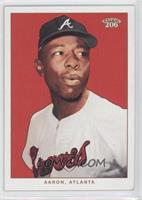 Hank Aaron (White Jersey, Red Background)