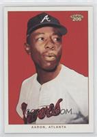 Hank Aaron (White Jersey, Red Background)