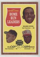 Orlando Cepeda, Willie Mays, Frank Robinson