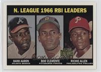 Hank Aaron, Roberto Clemente, Dick Allen