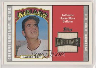 2002 Topps Archives - Uniform Relics #TUR-GP - Gaylord Perry