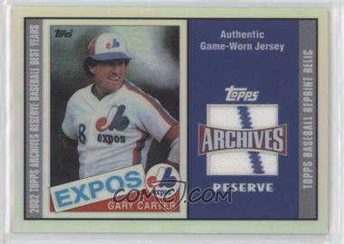 2002 Topps Archives Reserve - Reprint Relics #TRR-GCJ - Gary Carter