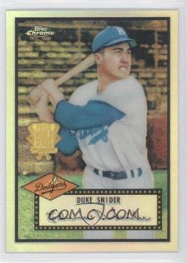 2002 Topps Chrome - 1952 Reprints - Refractor #52R-2 - Duke Snider