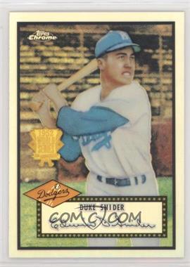 2002 Topps Chrome - 1952 Reprints - Refractor #52R-2 - Duke Snider