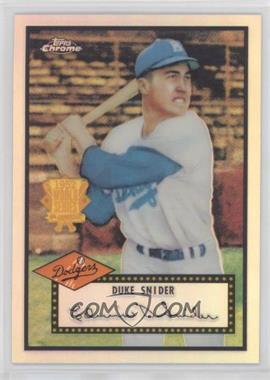 2002 Topps Chrome - 1952 Reprints - Refractor #52R-2 - Duke Snider