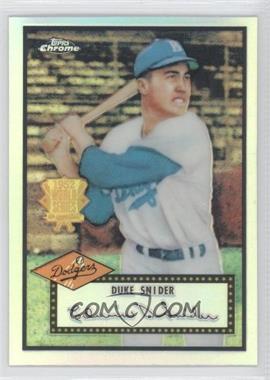 2002 Topps Chrome - 1952 Reprints - Refractor #52R-2 - Duke Snider