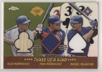 Alex Rodriguez, Ivan Rodriguez, Rafael Palmeiro