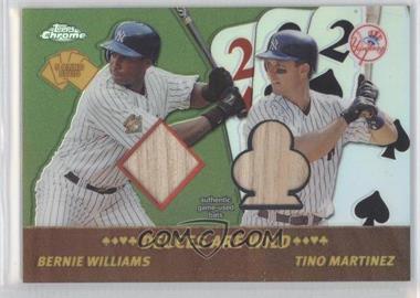 2002 Topps Chrome - 5 Card Stud Deuces Wild #5DC-BT - Bernie Williams, Tino Martinez
