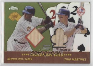 2002 Topps Chrome - 5 Card Stud Deuces Wild #5DC-BT - Bernie Williams, Tino Martinez