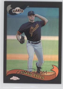 2002 Topps Chrome - [Base] - Black Refractor #167 - Shawn Estes /50