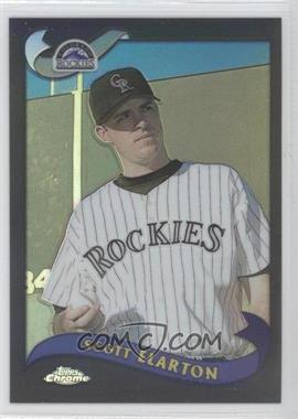 2002 Topps Chrome - [Base] - Black Refractor #548 - Scott Elarton /50