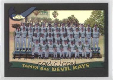 2002 Topps Chrome - [Base] - Black Refractor #668 - Tampa Bay (Devil) Rays Team /50