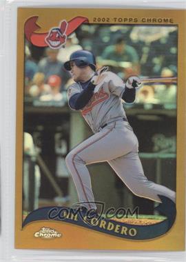 2002 Topps Chrome - [Base] - Gold Refractor #152 - Wil Cordero