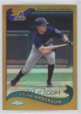 2002 Topps Chrome - [Base] - Gold Refractor #177 - Brian Anderson