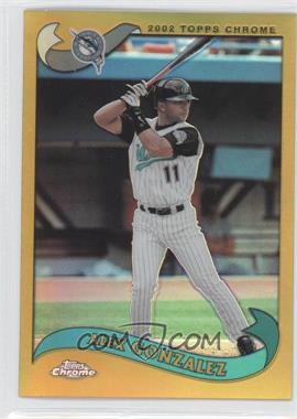 2002 Topps Chrome - [Base] - Gold Refractor #181 - Alex Gonzalez