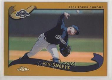 2002 Topps Chrome - [Base] - Gold Refractor #505 - Ben Sheets