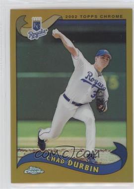 2002 Topps Chrome - [Base] - Gold Refractor #541 - Chad Durbin