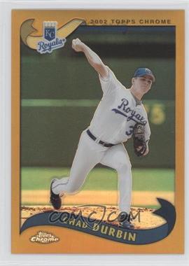 2002 Topps Chrome - [Base] - Gold Refractor #541 - Chad Durbin