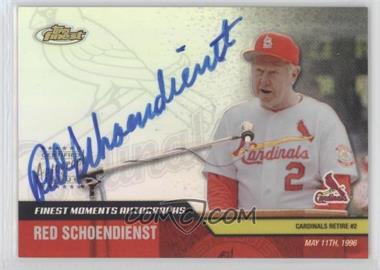 2002 Topps Finest - Moments Autographs #FMA-RS - Red Schoendienst