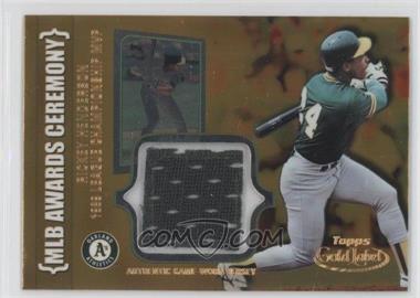 2002 Topps Gold Label - MLB Awards Ceremony Relic - Class 1 Gold #ACR-RH - Rickey Henderson /500