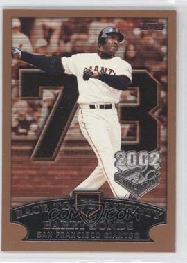 2002 Topps Opening Day - [Base] #73 - Barry Bonds