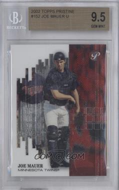 2002 Topps Pristine - [Base] #152 - Joe Mauer /1999 [BGS 9.5 GEM MINT]