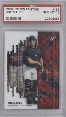 2002 Topps Pristine - [Base] #152 - Joe Mauer /1999 [PSA 10 GEM MT]