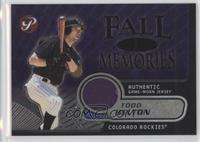 Todd Helton #/1,000