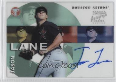 2002 Topps Pristine - Personal Endorsements Autographs #PE-JL - Jason Lane