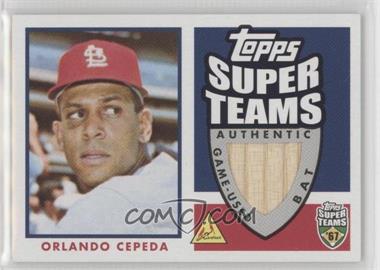 2002 Topps Super Teams - Relics #STR-OC - Orlando Cepeda