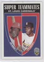 Lou Brock, Bob Gibson [EX to NM]