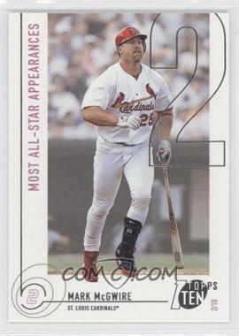 2002 Topps Ten - [Base] #112 - Mark McGwire