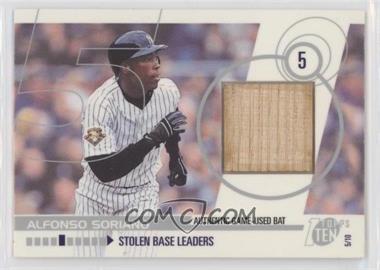 2002 Topps Ten - Relics #TTR-AS - Alfonso Soriano