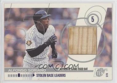 2002 Topps Ten - Relics #TTR-AS - Alfonso Soriano