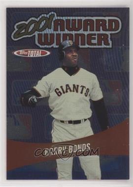 2002 Topps Total - Award Winners #AW28 - Barry Bonds