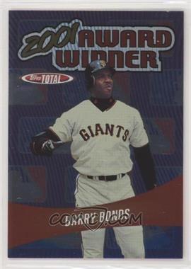 2002 Topps Total - Award Winners #AW28 - Barry Bonds