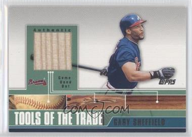 2002 Topps Traded - Tools of the Trade - Relics #TTRR-GS - Gary Sheffield