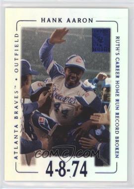 2002 Topps Tribute - [Base] - First Impressions #1 - Hank Aaron /54 [EX to NM]