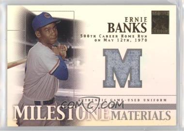 2002 Topps Tribute - Milestone Materials #MIM-EB - Ernie Banks
