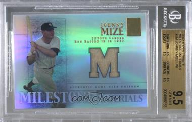 2002 Topps Tribute - Milestone Materials #MIM-JM - Johnny Mize [BGS 9.5 GEM MINT]