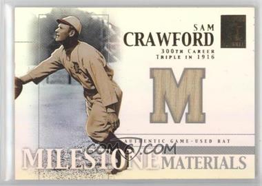 2002 Topps Tribute - Milestone Materials #MIM-SC - Sam Crawford [EX to NM]