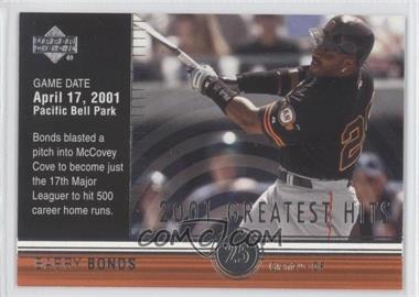 2002 Upper Deck - 2001's Greatest Hits #GH1 - Barry Bonds