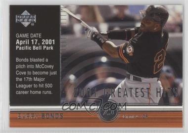 2002 Upper Deck - 2001's Greatest Hits #GH1 - Barry Bonds