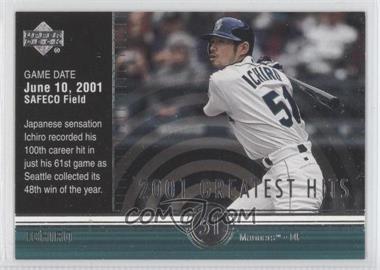 2002 Upper Deck - 2001's Greatest Hits #GH2 - Ichiro Suzuki